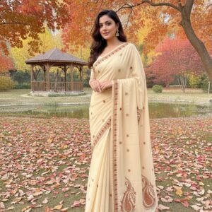 Gulnaar — A Kashmiri Bloom in Threadwork