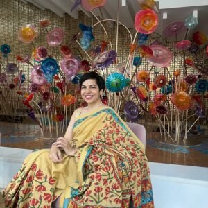 Vaidehi- Handpainted Madhubani Saree on Organic Cotton