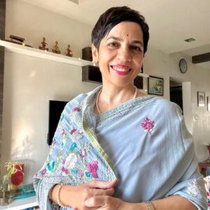 Nooran Di Karigari — Punjabi Phulkari Hand-Embroidered Saree