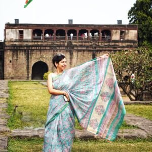 Sameera :The Gentle Breeze Chanderi Saree