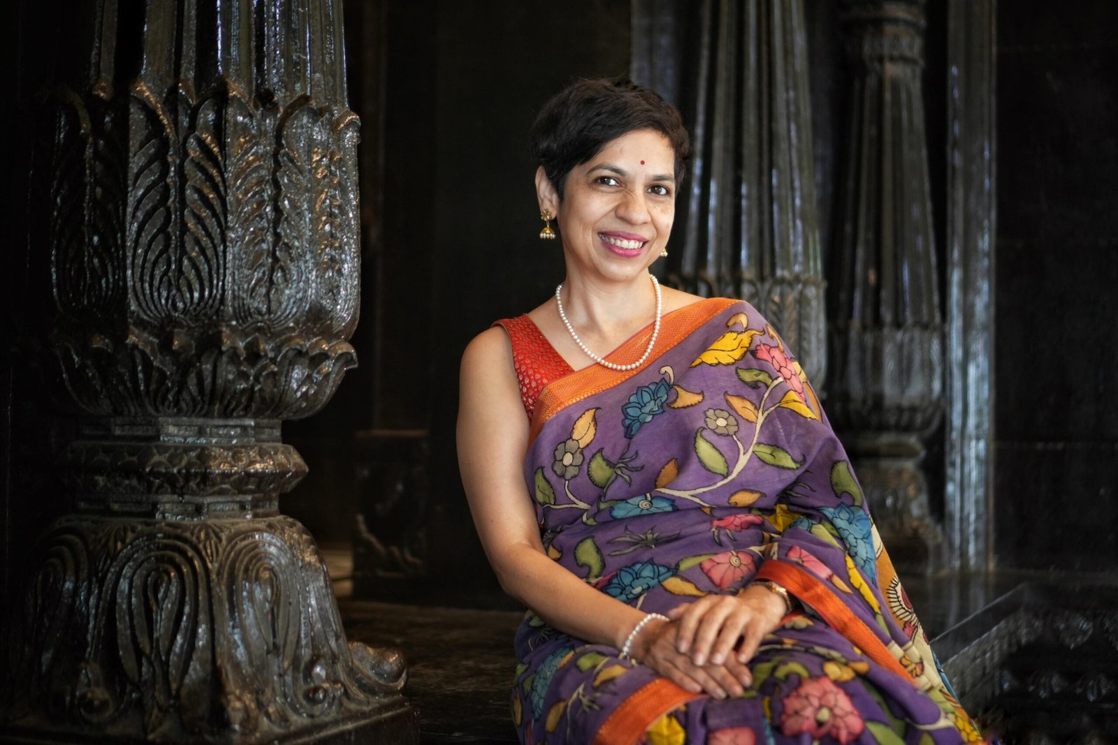 💠 Shyama — The Hand-Painted Kalamkari Saree - Image 6