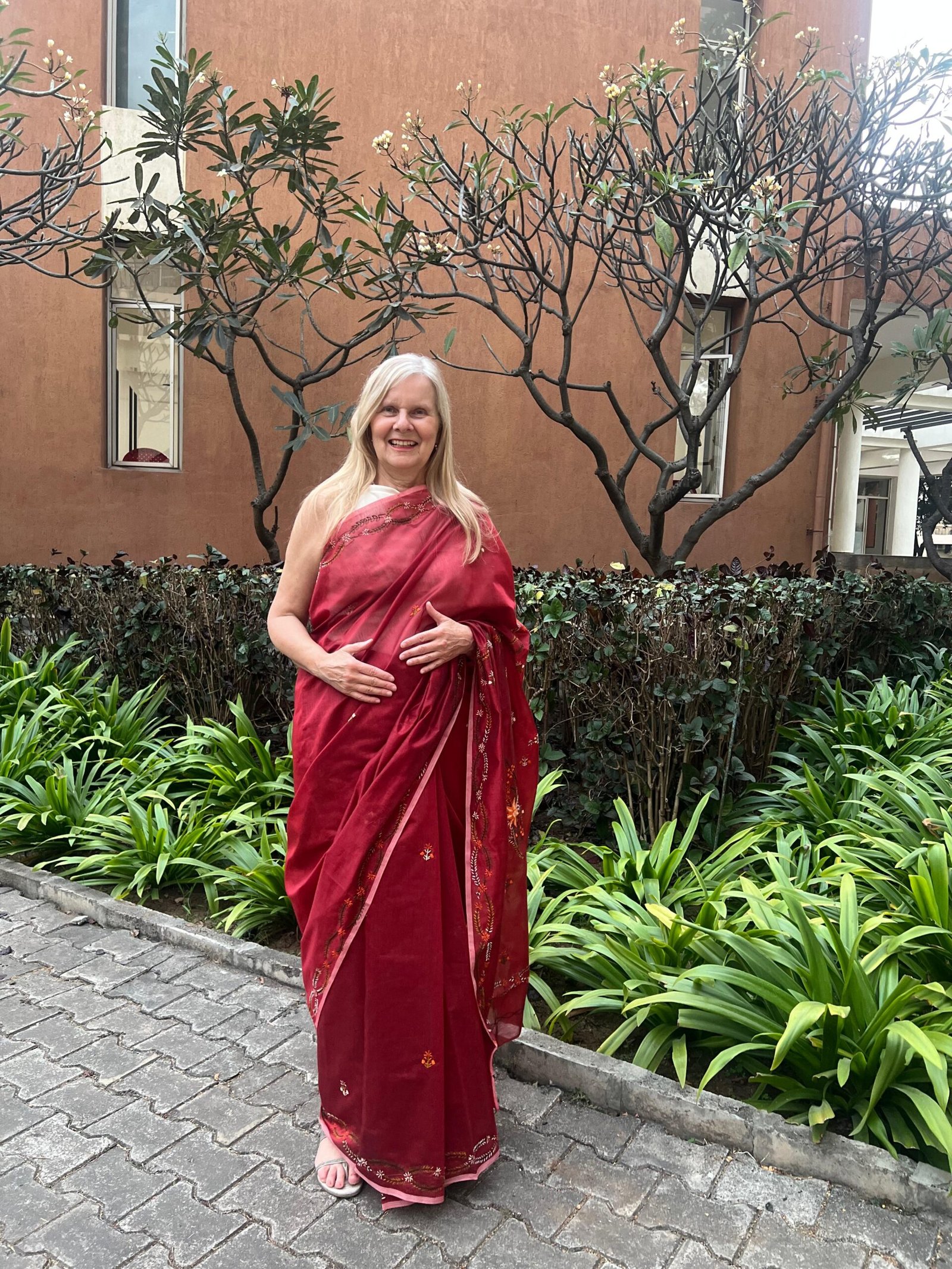 Lalima – Hand Embroidered Cotton Silk Saree from Tripura - Image 4